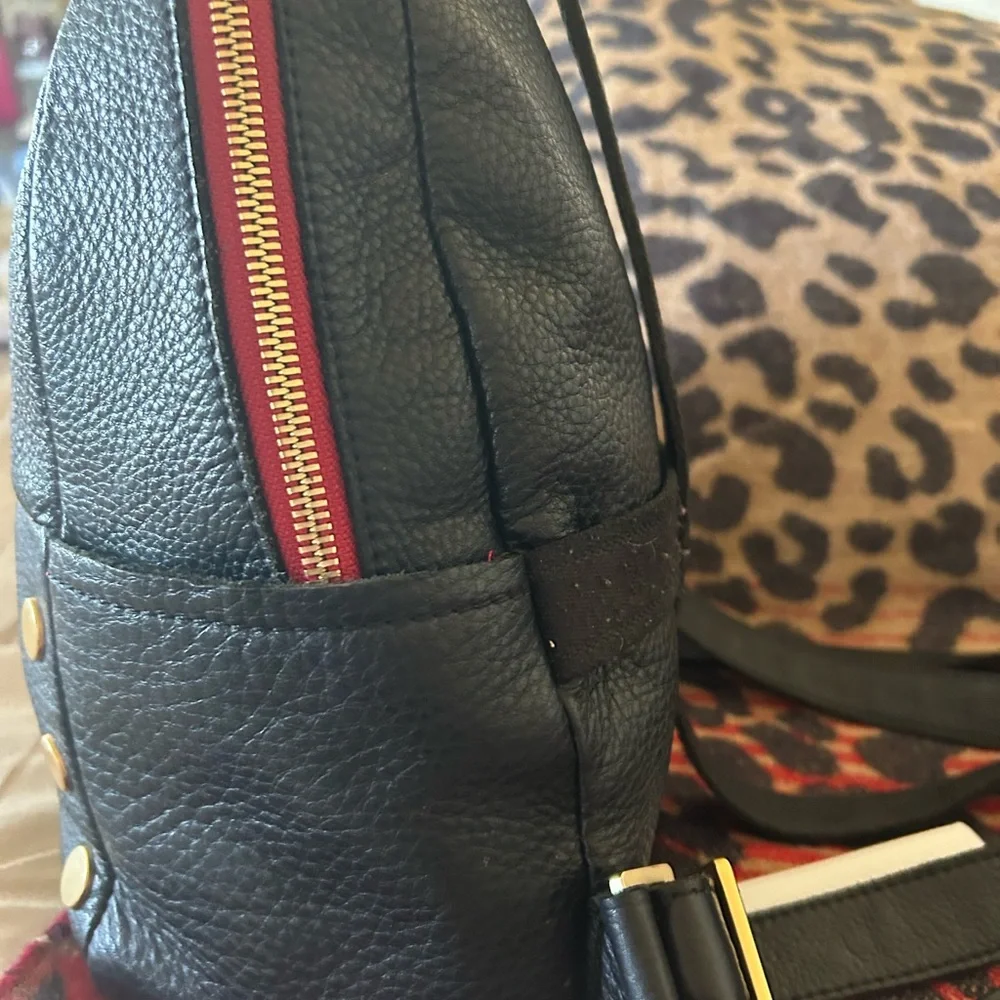 Hammitt Black Crossbody Bag with Gold Accents Backpack:) - Picture 6 of 12